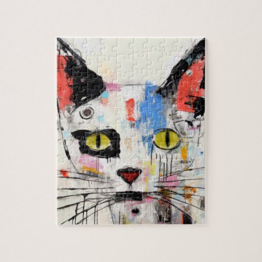 Graffiti Cat Urban Cool Feline Puzzle (Vertikal)