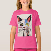Graffiti Cat Urban Cool Feline T-Shirt (Vorderseite)