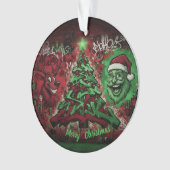 Graffiti Christmas Acrylic Ornament (Vorderseite)