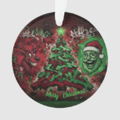 Graffiti Christmas Acrylic Ornament (Vorderseite)