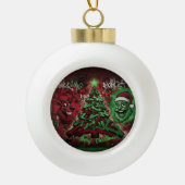Graffiti Christmas Ceramic Ball Ornament (Vorderseite)