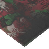 Graffiti Christmas Cotton Tablecloth 52x70 Tischdecke (Schrägansicht)
