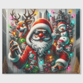 Graffiti Christmas Geschenkpapier (Flach)