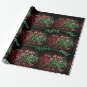 Graffiti Christmas Matte Wrapping Paper Geschenkpapier (Ungerollt)