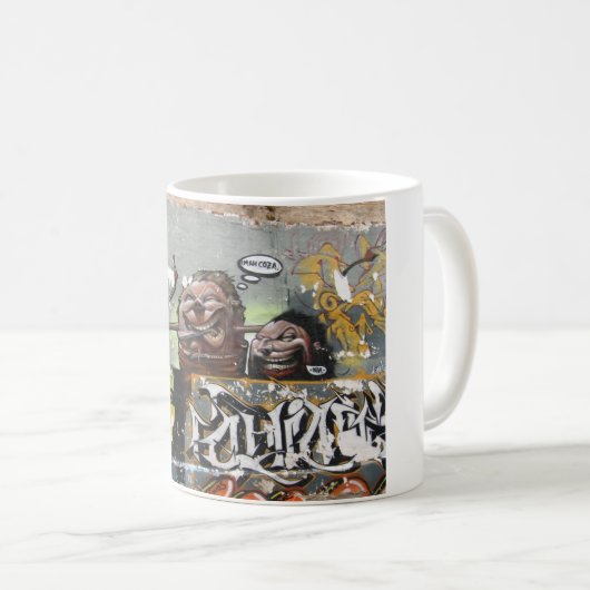 Graffiti Classic White Tasse (VorderseiteRechts)
