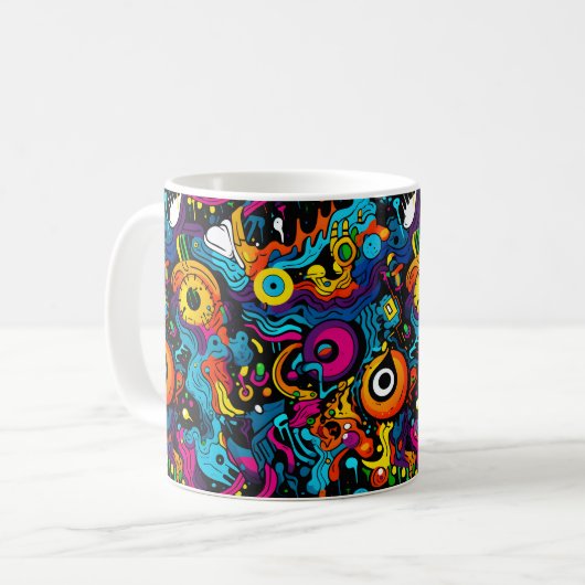 Graffiti Coffee Tasse (Vorderseite Links)