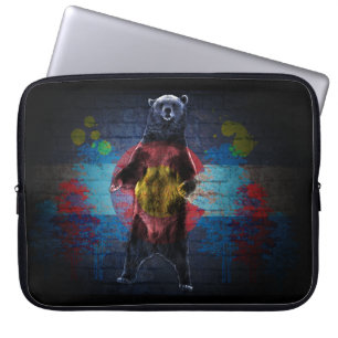Graffiti Colorado Flag mit Laptop-Ärmel Laptopschutzhülle