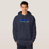 Graffiti Colorado Rocky Mountains und Wildblumen Hoodie (Vorne ganz)