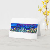 Graffiti Colorado Rocky Mountains & Wildblumen Karte (Gelbe Blume)