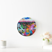 Graffiti Colors Art Malerei Runde Wanduhr (Zuhause)