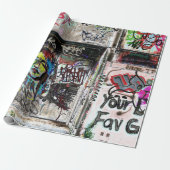 Graffiti Cool Decorative Urban Street Grunge Art Geschenkpapier (Ungerollt)