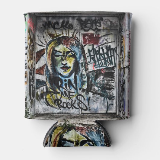 Graffiti Cool Modern Urban Street Art Dosenkühler (Vorderseite)