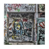 Graffiti Cool Modern Urban Street Art Fliese (Vorderseite)