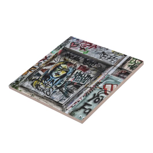 Graffiti Cool Modern Urban Street Art Fliese (Seite)