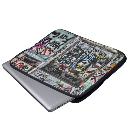Graffiti Cool Modern Urban Street Art Laptopschutzhülle (Vorne Knopf)