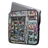 Graffiti Cool Modern Urban Street Art Laptopschutzhülle (Vorderseite Links)