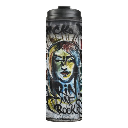 Graffiti Cool Modern Urban Street Art Thermosbecher (Vorderseite)