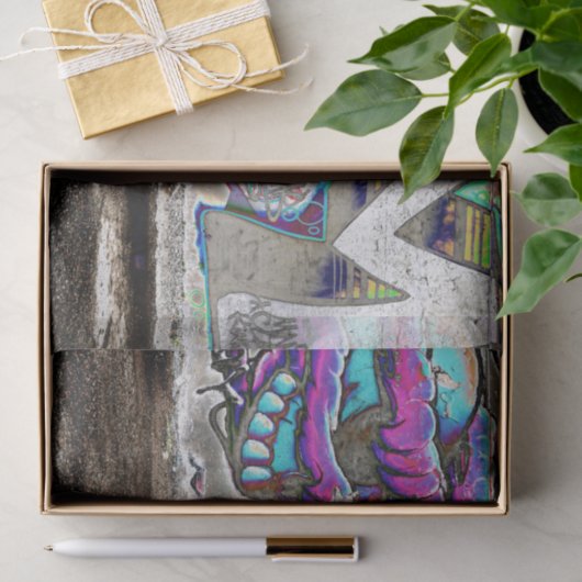 Graffiti Cool Urban Street Grunge Kunst Seidenpapier (Geschenk)