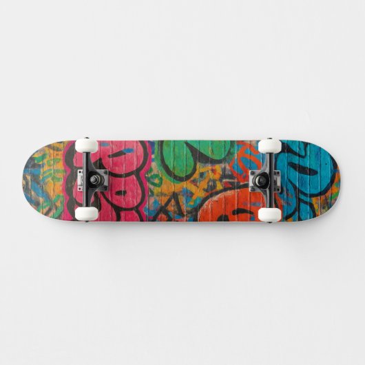 Graffiti Covered Urban Wall Unisex Skateboard (Horizontal)