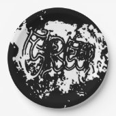 Graffiti Creep Pappteller (Vorderseite)