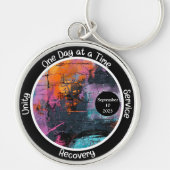 Graffiti Custom Erholung Meilenstein-Geschenk Schlüsselanhänger (Vorne)