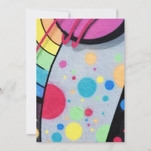 Graffiti Dankeskarte (Vorderseite)