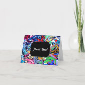 Graffiti Dankeskarte (Vorderseite)