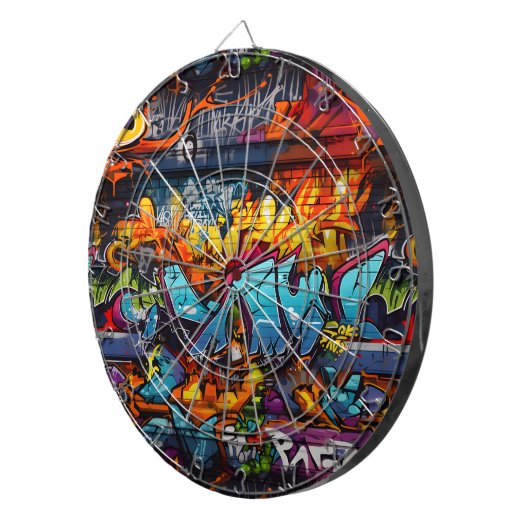 Graffiti Dartboard Dartscheibe (Vorderseite rechts)