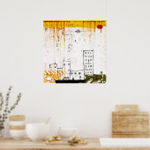 Graffiti-Dekorplakat Poster (Küche)