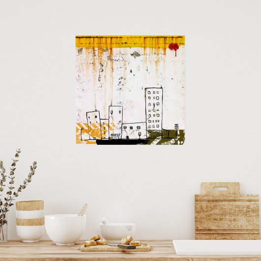 Graffiti-Dekorplakat Poster (Küche)