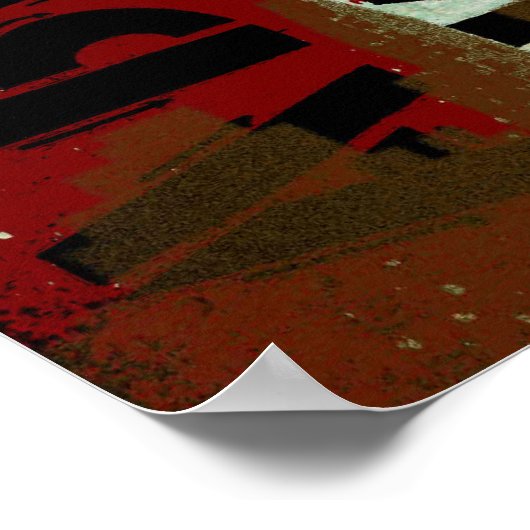 Graffiti-Dekorplakat Poster (Ecke)