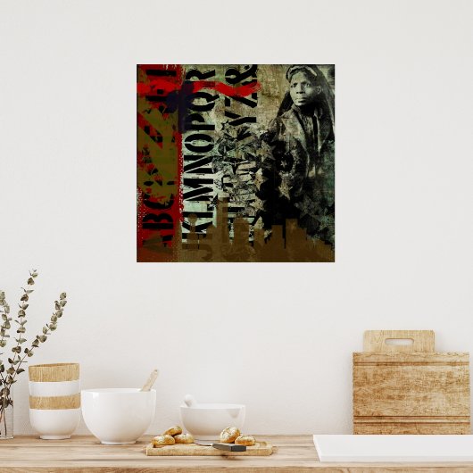 Graffiti-Dekorplakat Poster (Küche)