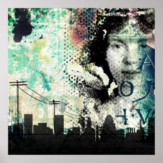 Graffiti-Dekorplakat Poster (Vorne)