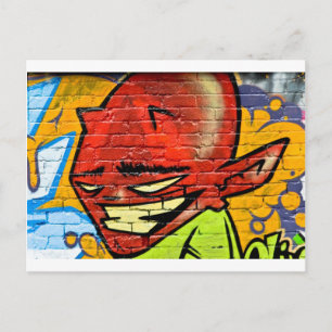 Graffiti Demon Postkarte