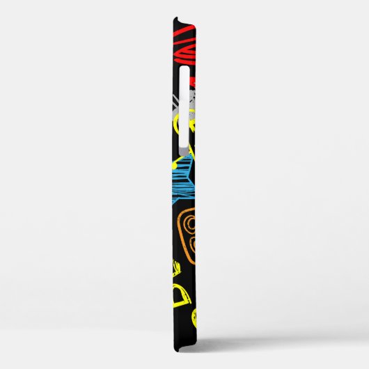 Graffiti der Jungen: Handgezeichnete Kühle Case-Mate iPhone Hülle (Rückseite / Links)