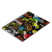 Graffiti der Jungen: Handgezeichnete Kühle Notizblock (Linke Seite)