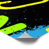 Graffiti der Jungen: Handgezeichnete Kühle Poster (Ecke)