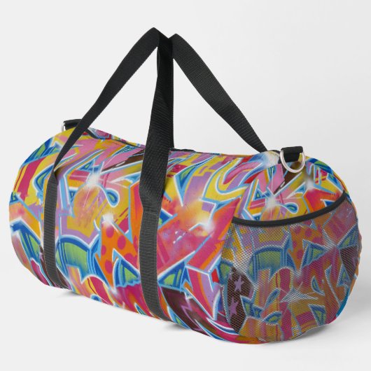 Graffiti Design Duffel Bag Duffle Bag (Rechte Ecke)