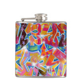 Graffiti Design Flask Flachmann (Vorderseite)