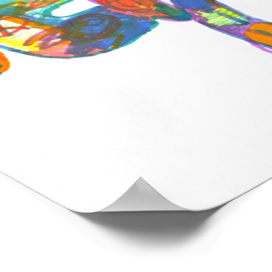 Graffiti Design Peace Poster (Ecke)