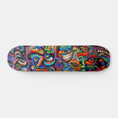 Graffiti-Design Skateboard (Horizontal)