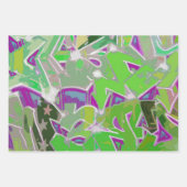 Graffiti Design Wrapping Paper Set Geschenkpapier Set (Vorderseite 3)
