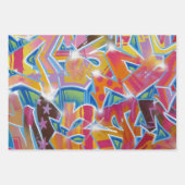 Graffiti Design Wrapping Paper Set Geschenkpapier Set (Vorderseite)