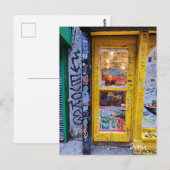 Graffiti Dining Dublin Irland Postkarte (Vorne/Hinten)