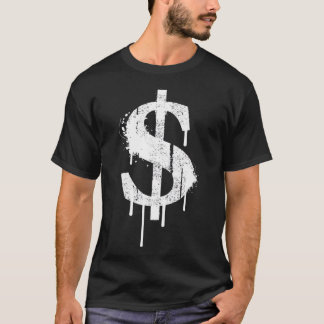 Graffiti Dollar Bill Dollar Unterzeichnung $ Urban T-Shirt