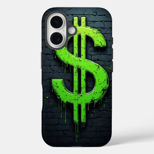 Graffiti-Dollarzeichen – Urbane Geld-Kunst-Handyhü Case-Mate iPhone Hülle (Rückseite)