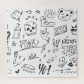 Graffiti Doodles: Punk Music Scribble Puzzle (Vertikal)