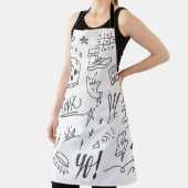 Graffiti Doodles: Punk Music Scribble Schürze (InSitu)