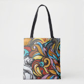 Graffiti-Drache Tasche (Vorderseite)