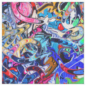 Graffiti-Druck Stoff (Nahaufnahme)